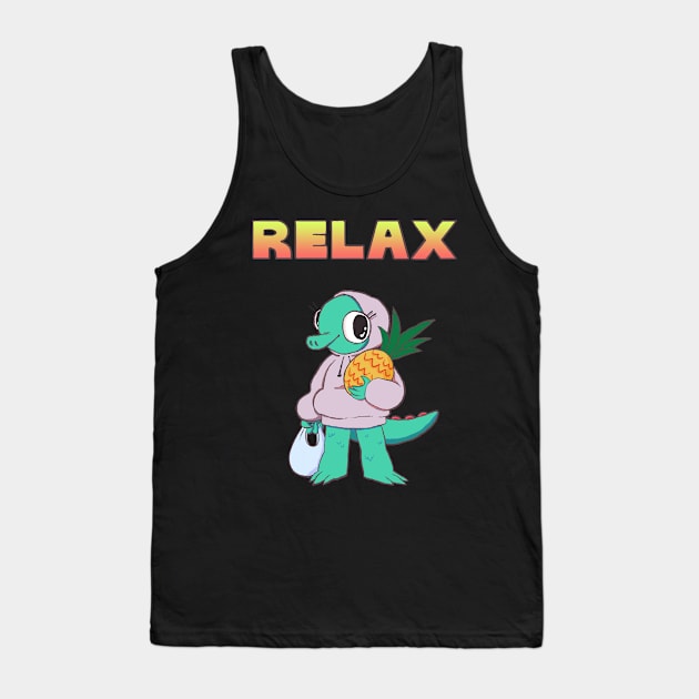 RELAX 01 Tank Top by bigfatbugbites